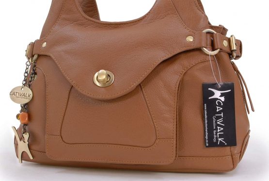 Catwalk Collection Handbags - Women's Leather Top Handle/Shoulder Bag - ROXANNA - Image 3