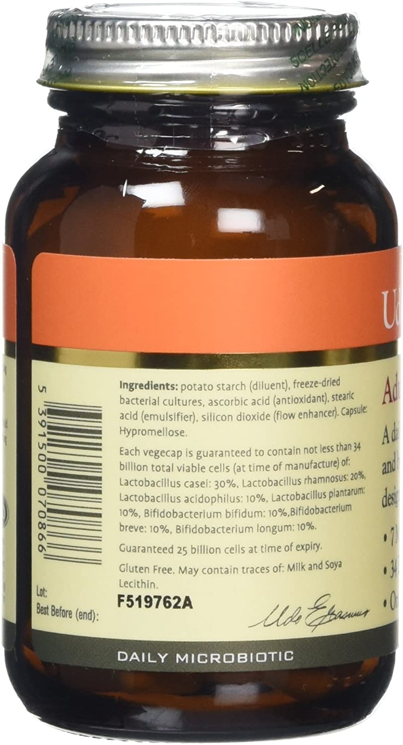 Udo's Choice Adults 50 Plus Age Specific Probiotics, Lacto & Bifido Bacteria, 34 Billion Cell Count, 7 Microbiotics Strains - Image 2
