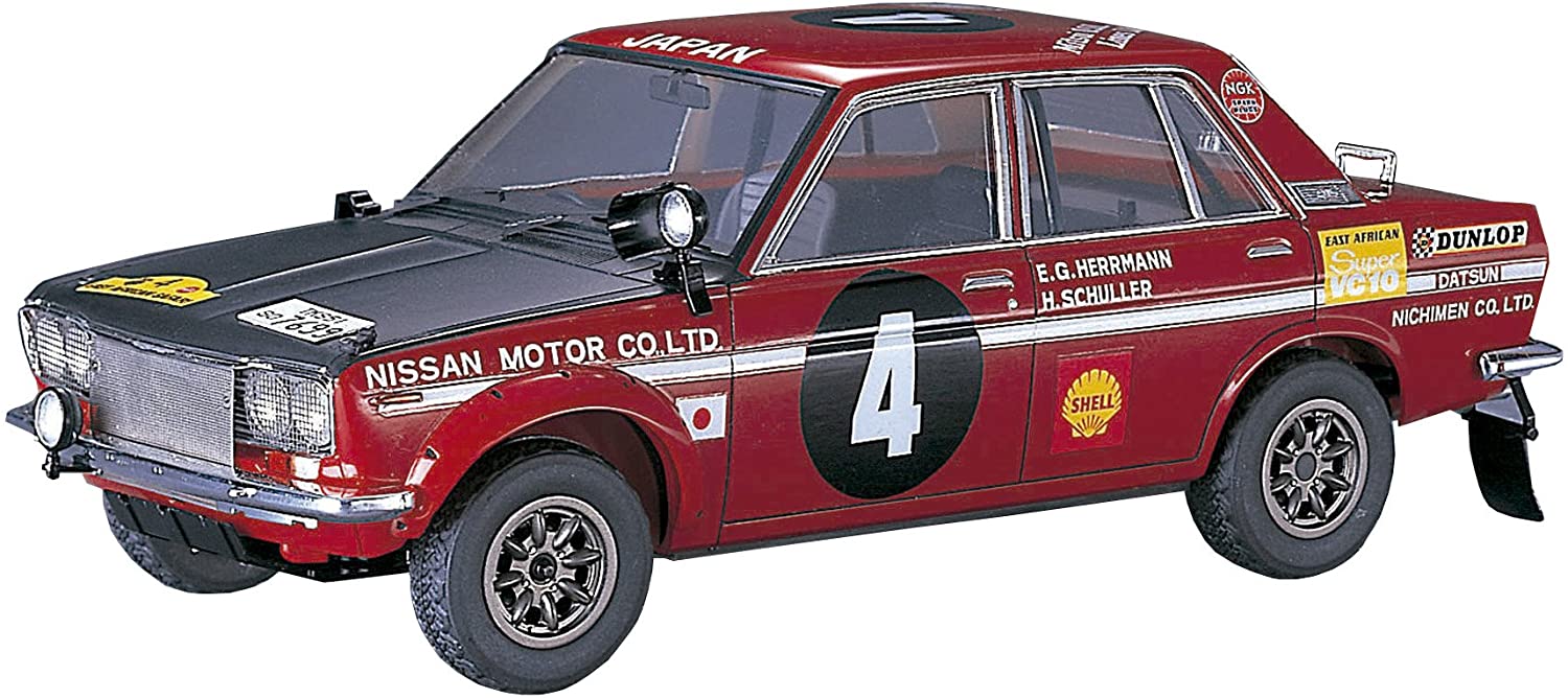 Hasegawa 21266 1/24 Nissan Bluebird 1600 SSS1970 OST-Africa Rally Plastic Model Kit Model Railway Accessories, Hobby