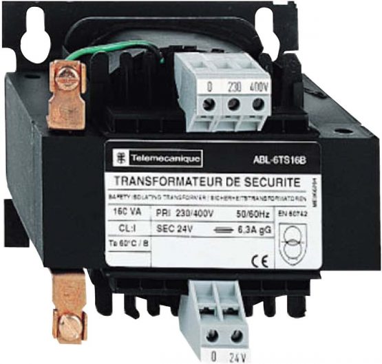 Schneider Electric ABL6TS63B Transformer 630VA 24V, Trf 230-400/24V 630Va Snglwound