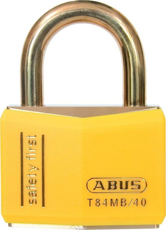 ABUS 28354 Nautic INOX Series Solid Brass Padlock - Yellow