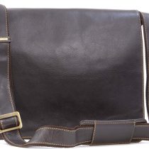 VISCONTI - Laptop Messenger Shoulder Bag - 13 to 14 Inch Laptop Bag - Hunter Leather - Office Work Organiser Bag - Multiple Pockets - 18548 - HARVARD - Mocha