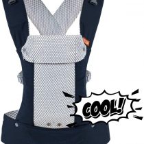 Beco Gemini Baby Carrier - Cool Navy, Sleek and Simple 5-in-1 All Position Backpack Style Sling for Holding Babies, Infants and Child from 7-35 lbs Certified Ergonomic