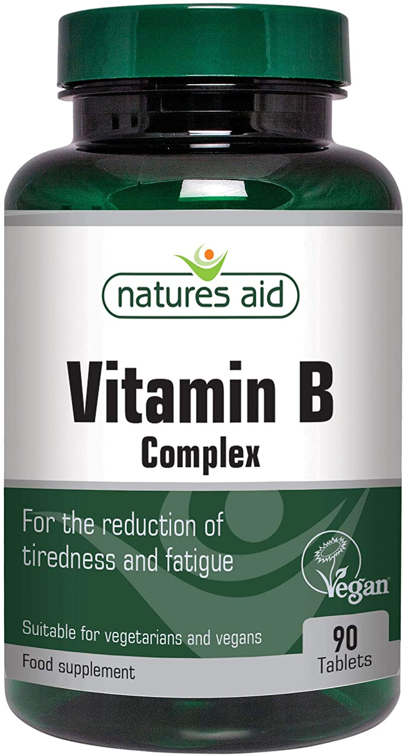 Natures Aid Vitamin B Complex, Suitable for Vegans 90 Tablets