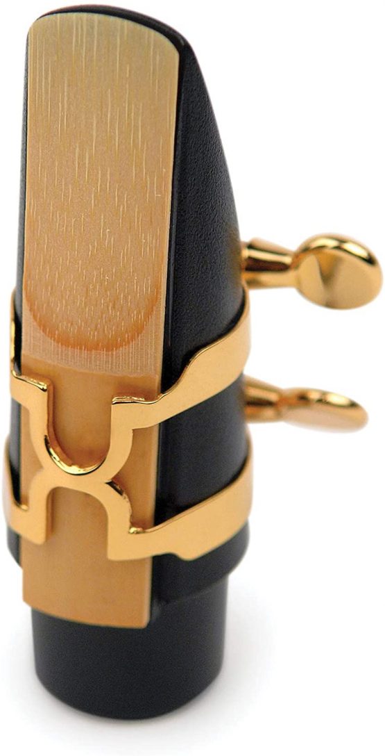 Rico Gold Plated H-Ligature and Cap for Soprano Sax - Image 3