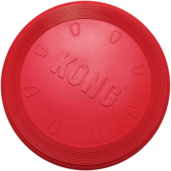 KONG - Flyer - Durable Rubber Flying Disc Dog Toy - For Large Dogs