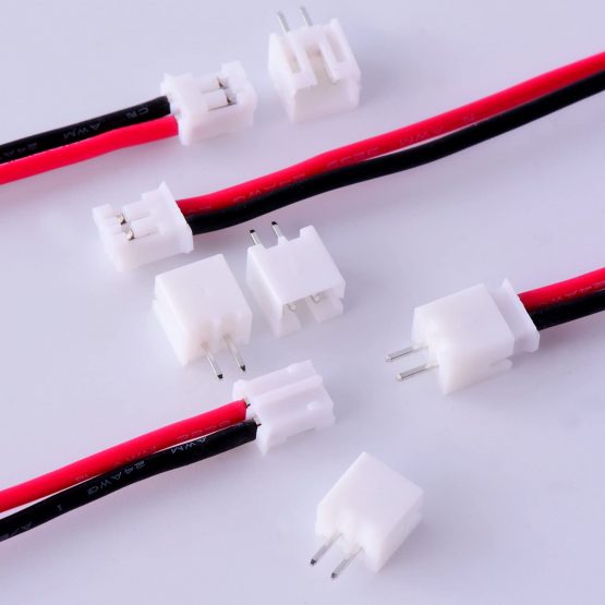 20 Pieces Micro JST PH 2.0 2-Pin Connector Plug Male and 20 Pieces 10 cm Red and Black Silicone Cable Wire with Female Connector - Image 4