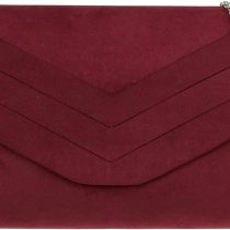 Girly HandBags Plain Faux Suede Clutch Bag