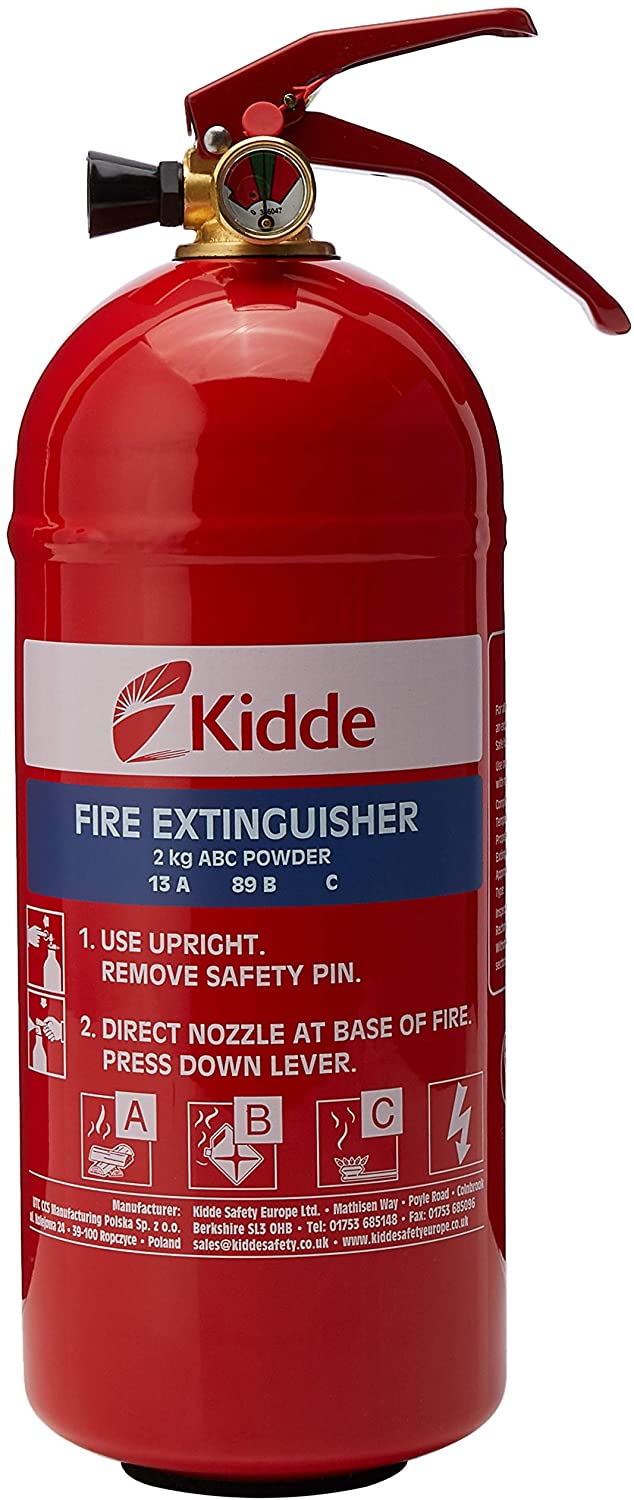 Kidde KSPD2G Fire Extinguisher Multi Purpose 2.0kg ABC