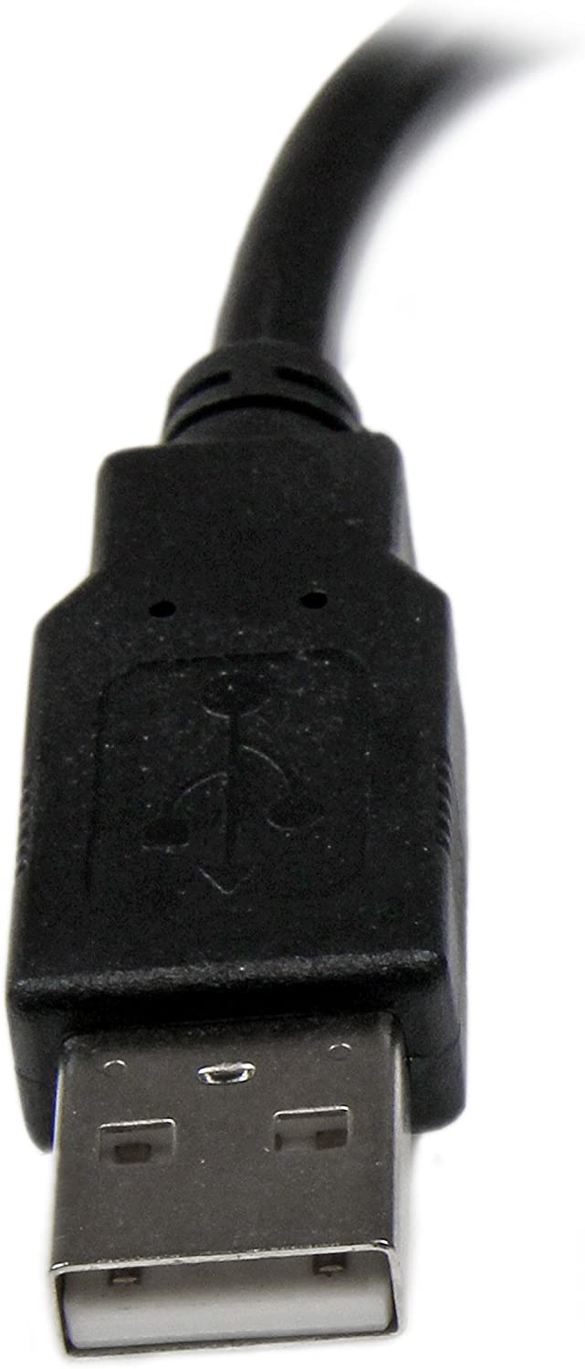 StarTech.com 6in USB 2.0 Extension Adapter Cable A to A - M/F, Black - Image 3