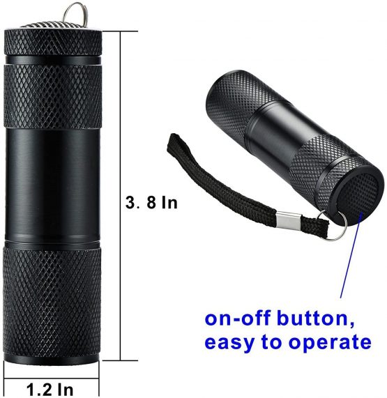 LEAGY 6 Pack UV Ultra Violet Blacklight 9 LED Flashlight Torch Light Outdoors Etc - Image 3
