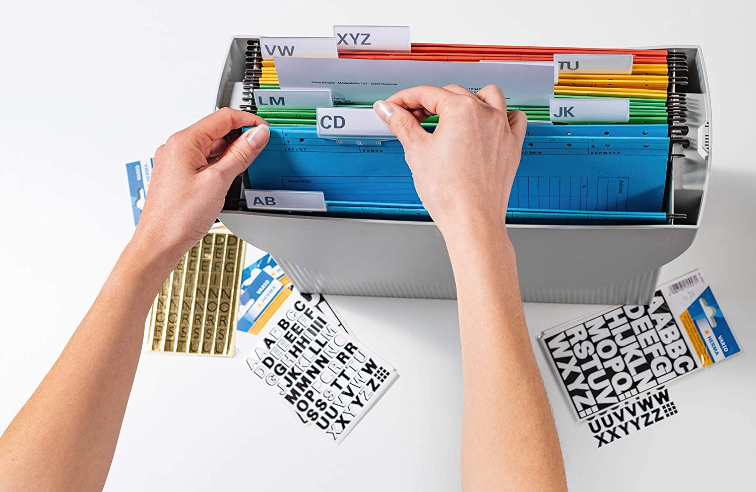 HERMA Numbers Stickers Black 0-9, 71 Pieces, Font Size 10 mm, self-Adhesive, Weatherproof, Small - Image 3