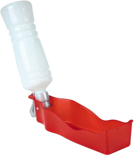 Trixie Plastic Bottle with Bowl, 250 ml