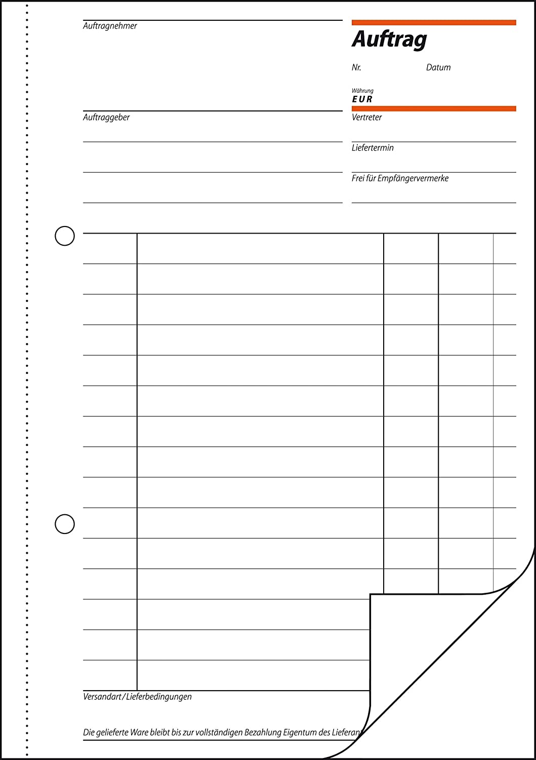 Sigel AU525 Duplicate Order Book A5 2X 50 Sheets with Carbon Paper Pack of 10 - Image 2