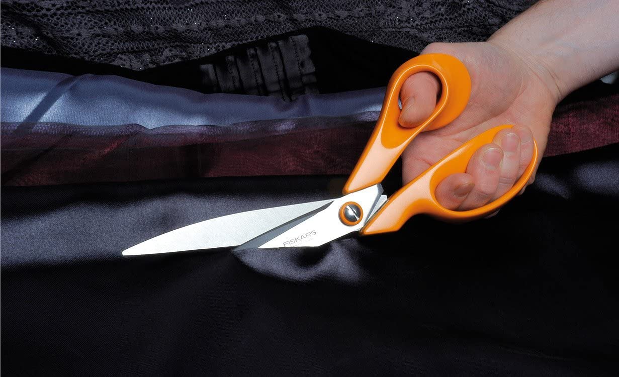 Fiskars Tailor Scissors, Length: 27 cm, Stainless Steel Blade/Plastic Handles, Orange, Classic, 1005145, 9.4 x 27 x 2.1 cm - Image 2