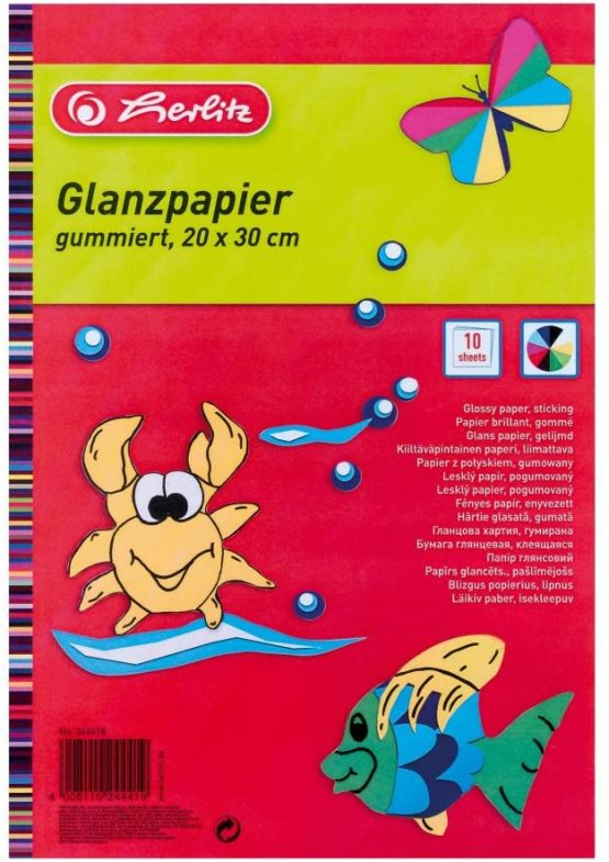 Herlitz 244418 Glossy Paper 20 x 30 cm, 10 Sheet
