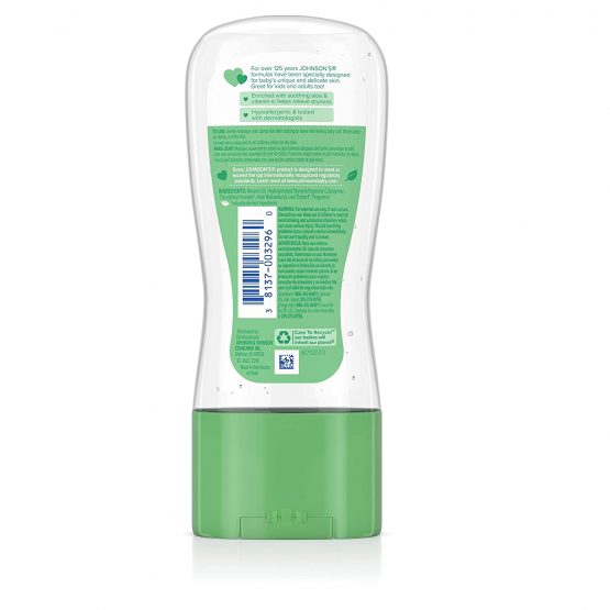 Johnson & Johnson 003296 Baby Gel Oil with Aloe & Vitamin E, 6.5 Ounces - Image 2
