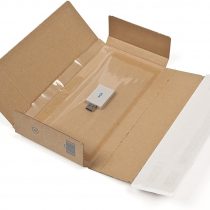 Blake Purely Packaging 235 x 122 x 20 mm Peel & Seal Super Secure Postal Box Tuck Flap (PSB10) Brown Kraft - Pack of 25