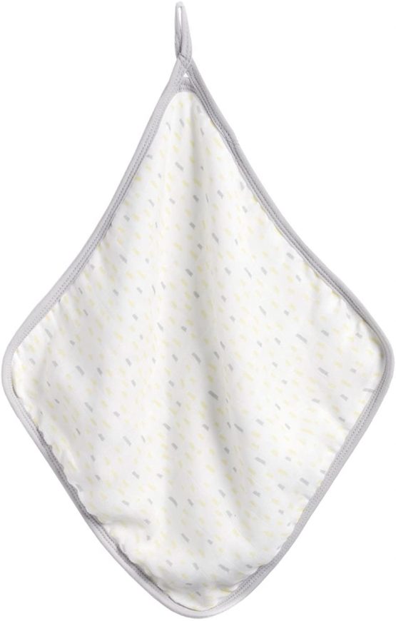 Storksak Hooded Towel and Wash Cloth, Raindot Print - Image 3