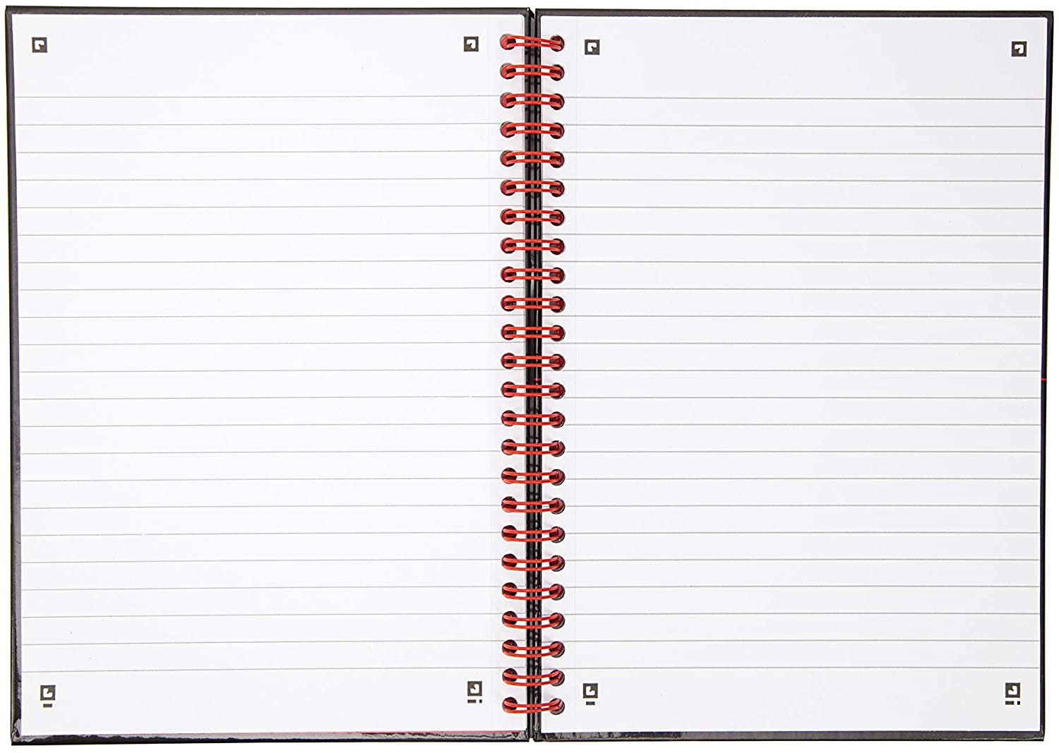 Black n' Red A5 Recycled Twinwire Hardback Notebook - Black/Red - Image 2