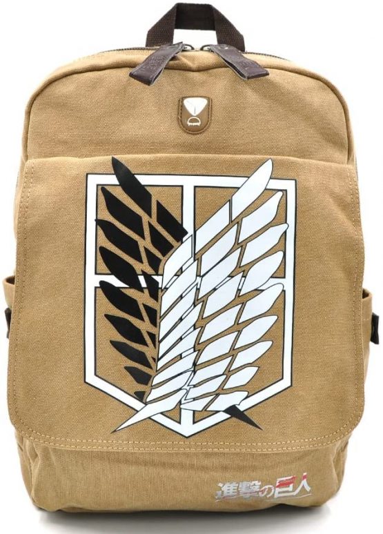 Coolchange Attack on Titan Canvas Backpack with Awareness TRUPP Coat of Arms