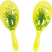 Percussion Plus Sparkle Maracas - Yellow