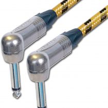 Designacable 1m Custom Length Vintage Silver Solder Right Angle FX Patch Lead Cable