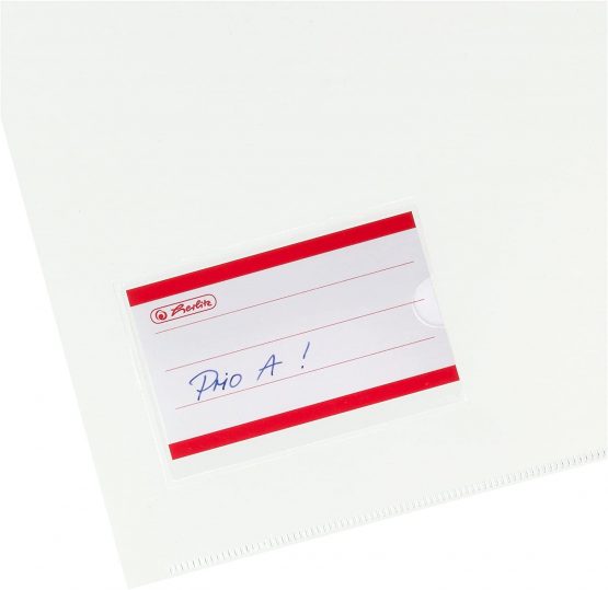 Herlitz A4 Polypropylene Plastic Folder/Document Protector with Pocket (10 Pieces) - Image 3