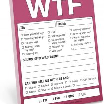 Knock Knock WTF Nifty Note Pad