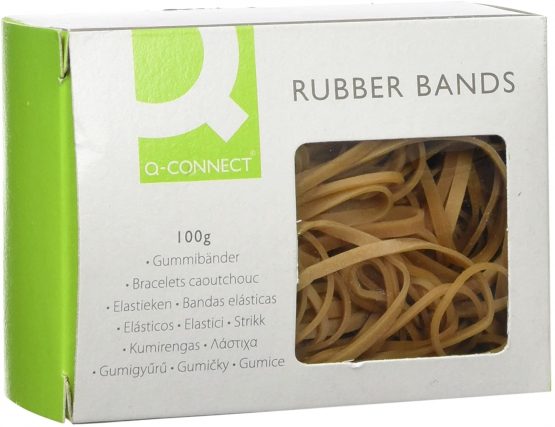 Q Connect Assorted Rubber Bands, 100 g
