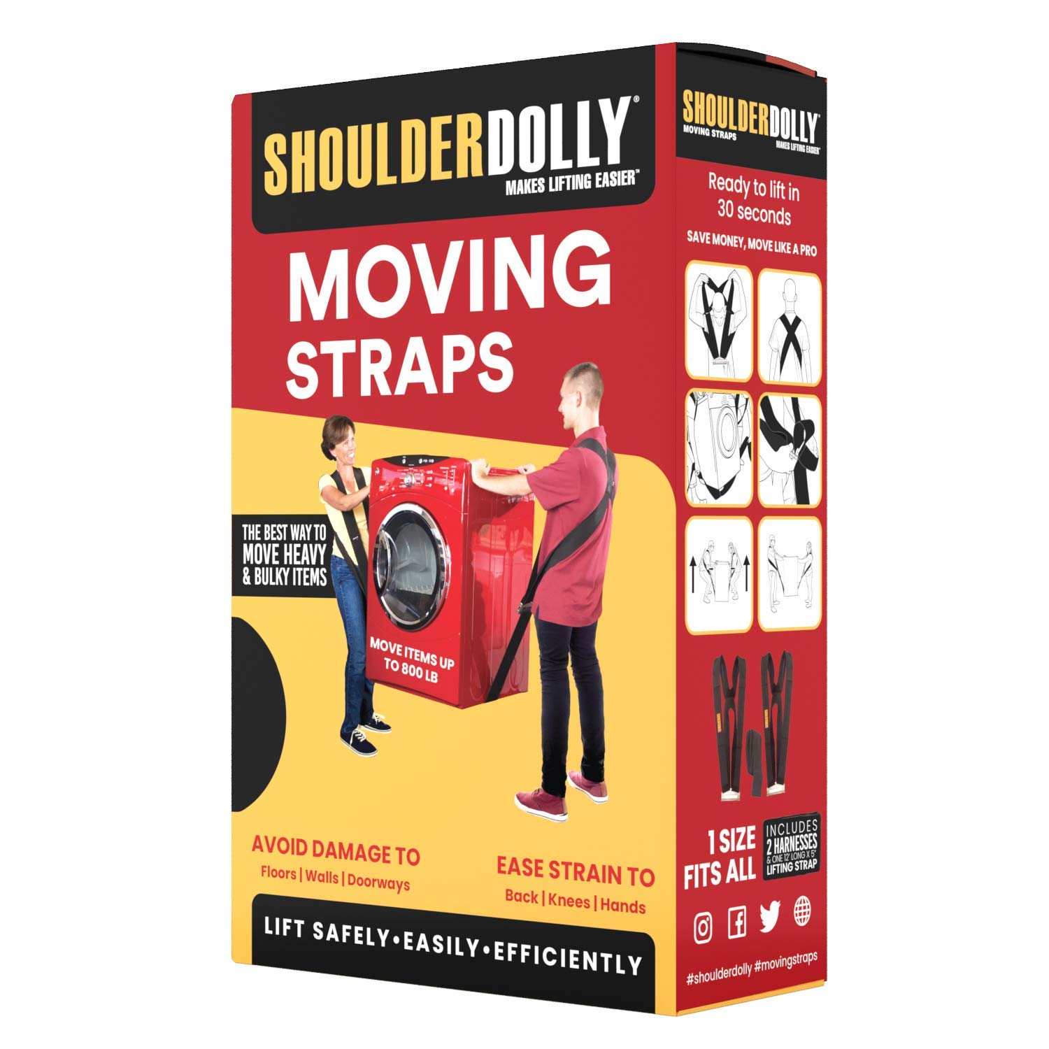 SHOULDER DOLLY 2-person shoulder strap, transport belt - Image 4