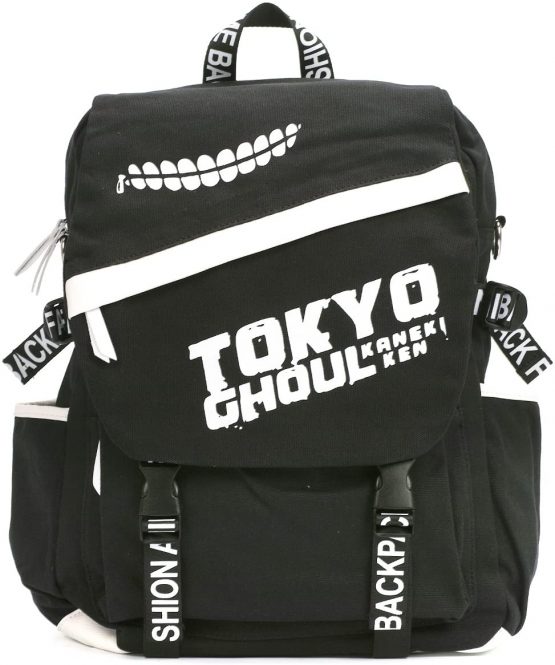 CoolChange Tokyo Ghoul linen rucksack with PU leather