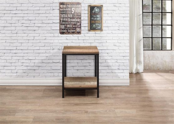 Birlea Urban Lamp Table, Wood, Rustic - Image 4