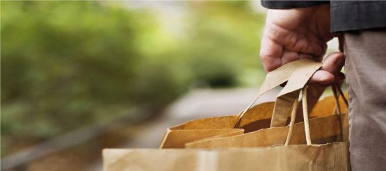 Agipa 101853 Kraft Paper Bag, Small, White - Image 4