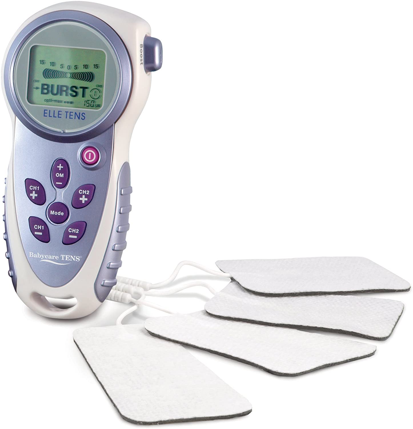 Babycare TENS Elle TENS Maternity TENS Machine for Labour & Pregnancy Pain Relief, Dual Channel, Birth Mode