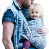 Didymos Indio Baby Wrap Sling (Size 8, Dark Blue/ White)