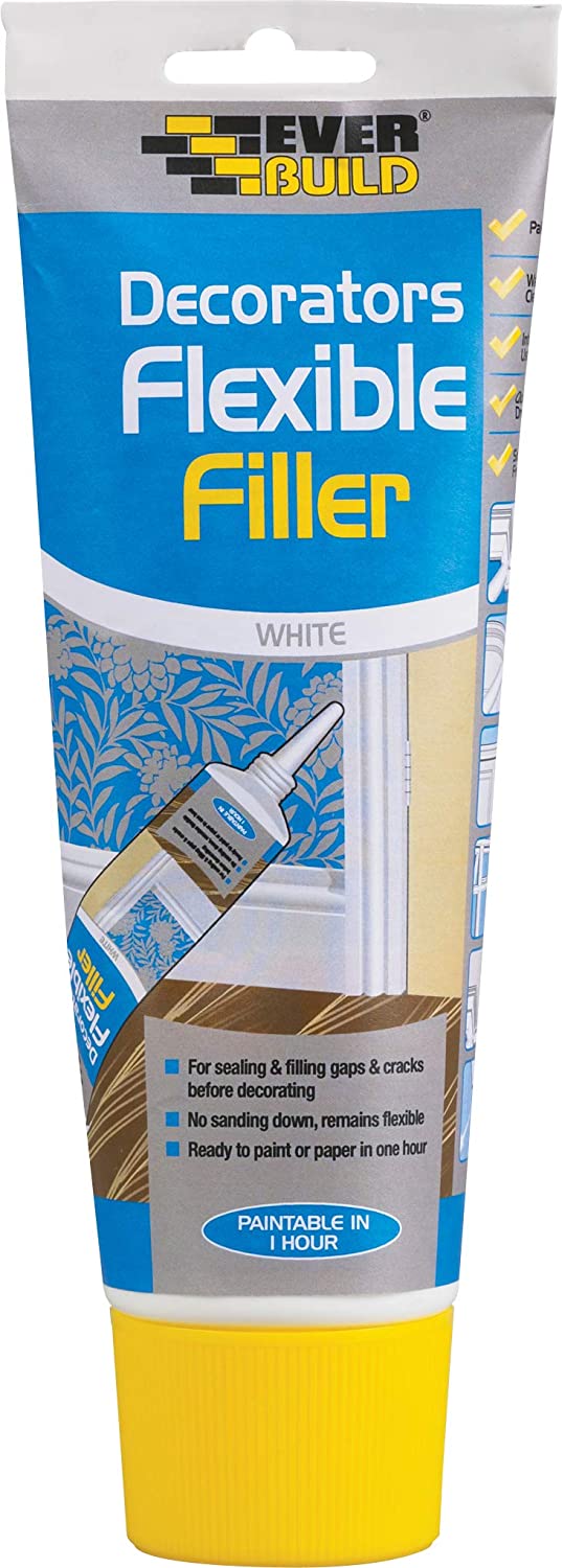 Everbuild Flexible Decorators Filler, White, 200 ml, 200ml