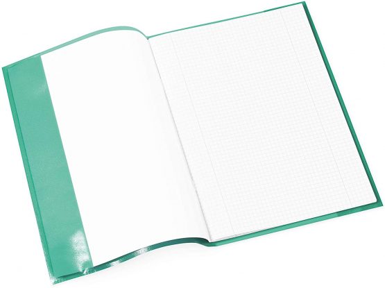 HERMA Clear Exercise Book Cover A4, Made of wipeable and Sturdy Plastic, Slip on Cover Jackets for School, Green,7495 - Image 2