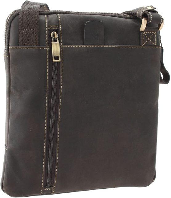 Visconti ROY Oiled Leather Tablet/iPad Cross Body Messenger Bag 15056 - Image 2
