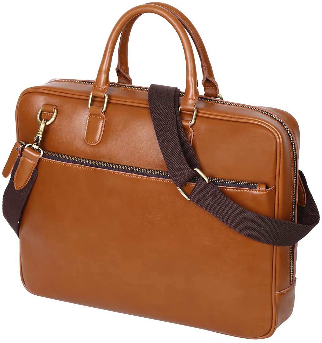 leathario leather briefcase