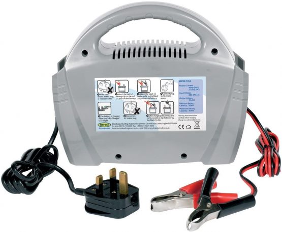 Ring RCB104, 4A Battery Charger, 12V Lead Acid, Vehicles up to 1.2L Including Small Cars, Golf Trollies, Lawnmowers and Boats - Image 2