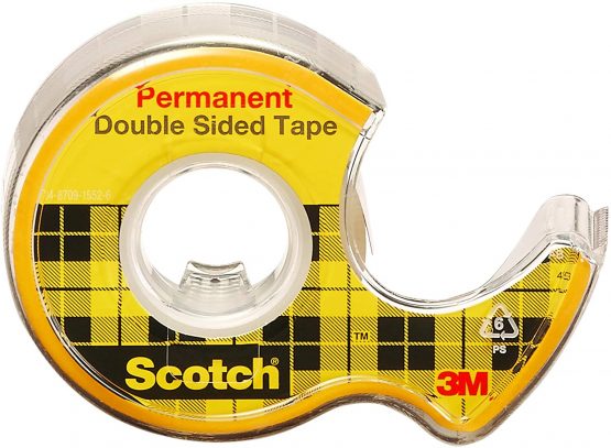 3M Scotch Refill Rolls of Double-Sided Adhesive Tape, 6.3 m x 12 mm, Pack of 2 - Image 2