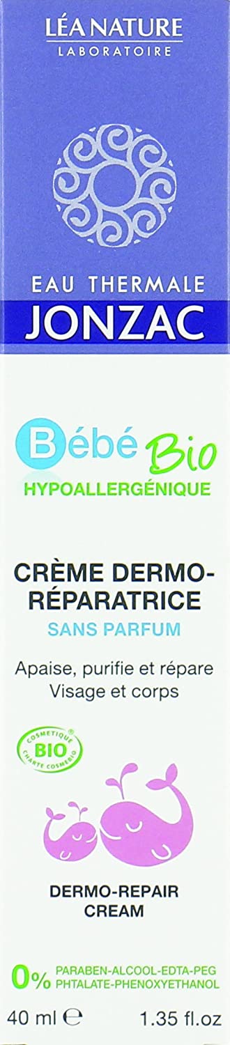 Eau Thermale Jonzac Organic Cosmetic Baby Care Dermo Repair Cream, 40 ml, 40 ml (Pack of 1)