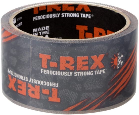 T Rex Tape Ferociously Strong Clear Repair Tape, 48mm x 8.2m easy to tear by hand and it sticks to wet surfaces in all weather and is UV resistant - Image 2