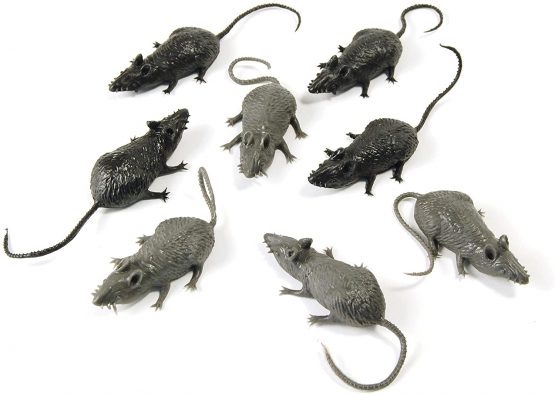 Bristol Novelty AK034 Scary Stuff Mice (8/pkt)