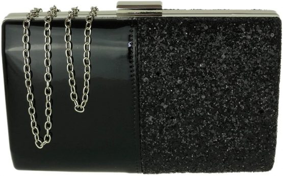 Girly HandBags Glitter Glossy Clutch Bag - Image 4