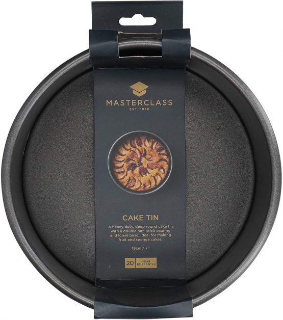 Master Class Non-Stick Loose Base Deep Cake Pan, Grey, 18 cm (7 inches) - Image 4
