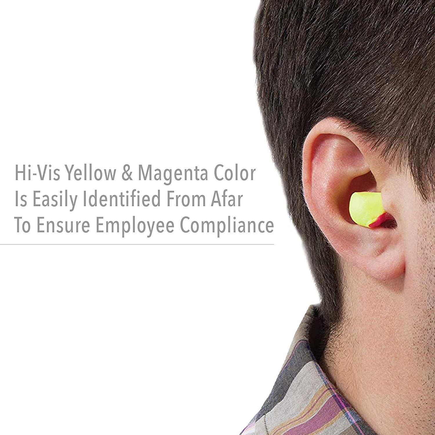 Honeywell LL-1D Howard Leight LaserLite Earplug Refill, Pack of 500, LL-1-D, Yellow & Magenta - Image 3
