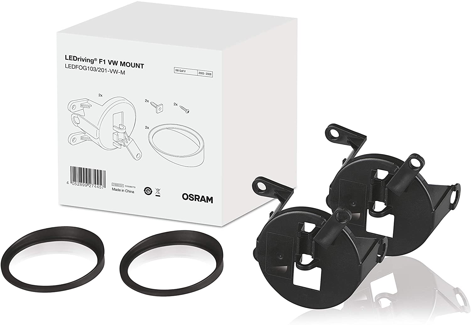 Osram FOG103/201 Fog Light with Kit, Set of 2, Gelb