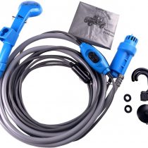 LIEBMAYA 12V car cigarette lighter Portable shower electrical pump for Outdoor Camping Car washing dog cleaning blue